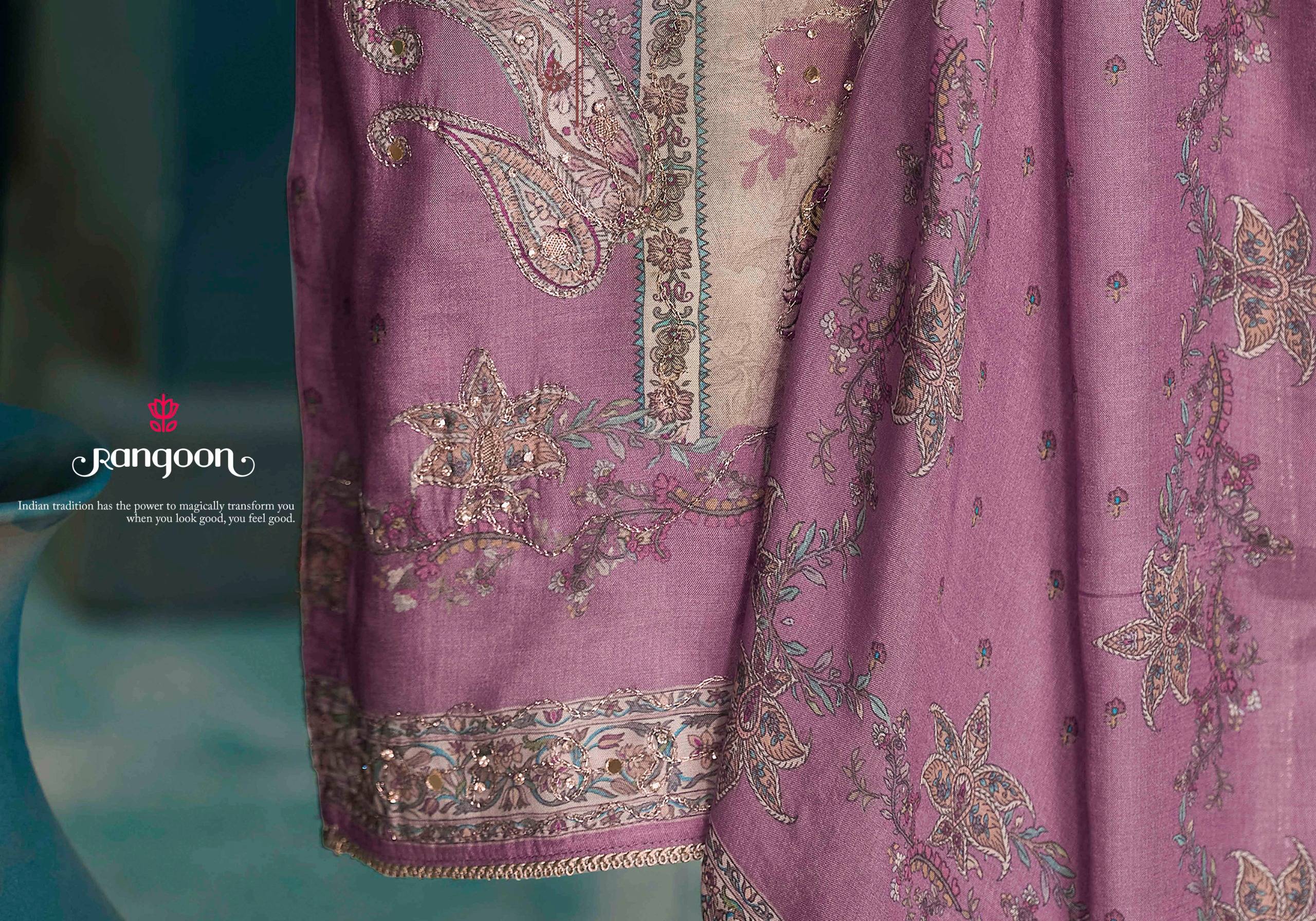 MADHAVI BY Rangoon 10831 to 10834 series Stylish Fancy stitched dresses pure muslin At Wholesale Price